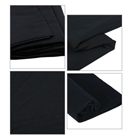 GDX Kumaş Fon Siyah (3x3 Metre) Katlanabilir / Yıkanabilir