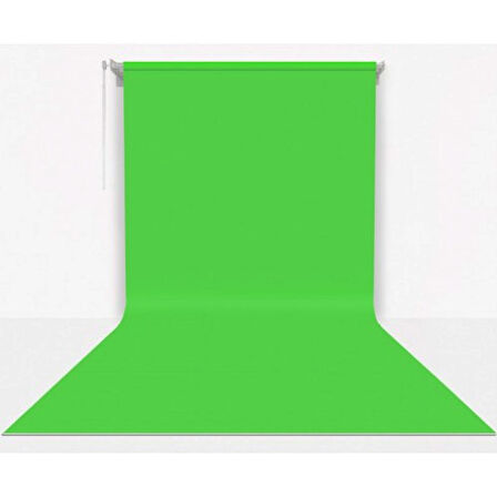 Gdx Sonsuz Yeşil Fon Perde (Kumaş) 2.70x5.80 Metre, Boru, Makara, Zincir