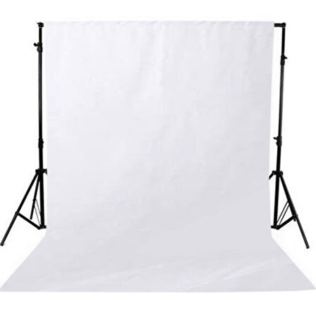 Gdx Seyyar Beyaz Fon Perde (Katlanabilir Kumaş) 3x6 Metre