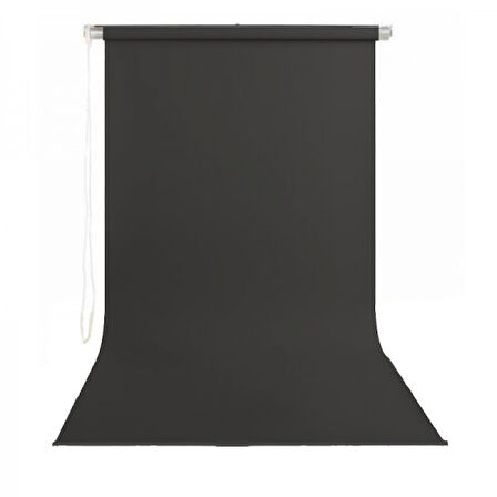 Gdx Sonsuz Siyah Fon Perde (Kumaş) 190x400cm, Boru, Makara, Zincir