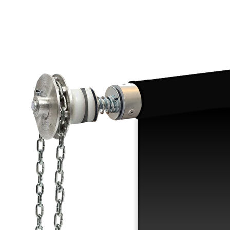 Gdx Sonsuz Siyah Fon Perde (Kumaş) 2.70x5.80 Metre, Boru, Makara, Zincir