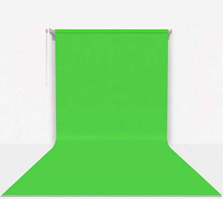 GDX Sabit Kumaş Yeşil Fon Perde 2.70x5.80 Metre - Tavan ve Duvar İçin