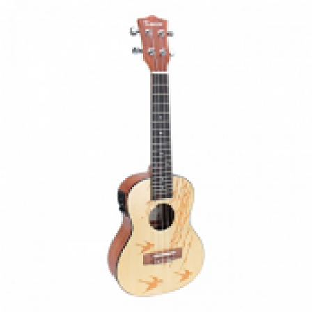 Kmise UK-24D Concert Elektro Ukulele (Taşıma Çantası Hediyeli)