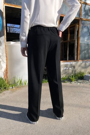 Premium Baggy Kumaş Pantolon Siyah