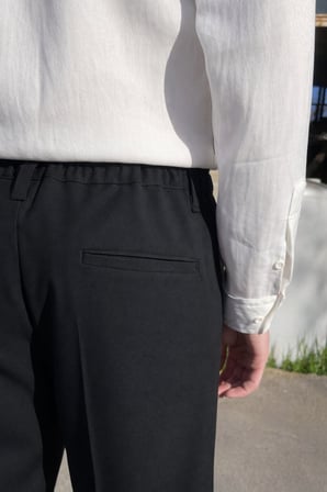 Premium Baggy Kumaş Pantolon Siyah
