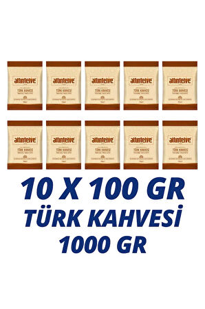 Taş Değirmende Öğütülmüş Türk Kahvesi 10 X100 gr (1000 GR)