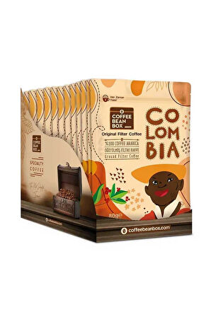 Colombia Filtre Kahve 10 x 80 gr Ekonomik Paket