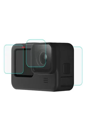 Gopro Hero 9 10 11 12 Tamperli 3 Parça Kırılmaz Cam Ekran Koruyucu