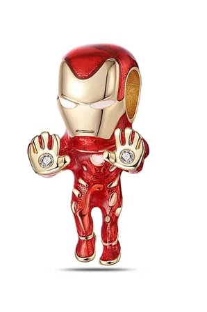 Marvel The Avengers Iron Man Gümüş Kaplama Charm