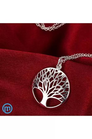 Kolye 925 Ayar Gümüş Hayat Ağacı Figürlü Hediye