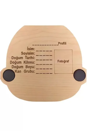Ahşap Erkek Bebek Süt Dişleri Göbek Bağı ve Saç Saklama Anı Albüm Kutusu Bebek Hediyesi