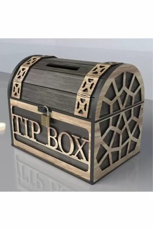 Klitli Tip Box Bahşiş Kutusu ve Kumbara Sandık Tipi Tipbox