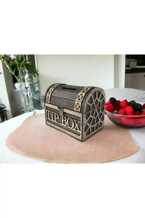 Klitli Tip Box Bahşiş Kutusu ve Kumbara Sandık Tipi Tipbox