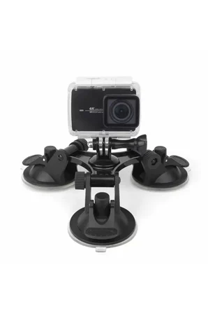 Gopro Hero 13 12 11 9 8 7 6 5 4 3 Aksiyon Kamerası Vantuzlu 3lü Bağlantı Aracı