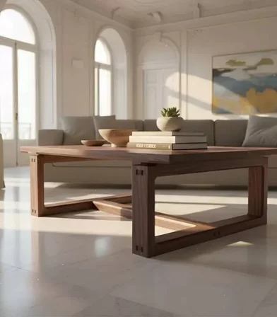 Orta Sehpa Masif Ağaç 120 x 80