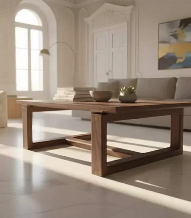 Orta Sehpa Masif Ağaç 120 x 80