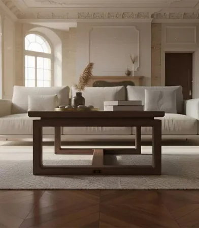 Orta Sehpa Masif Ağaç 120 x 80
