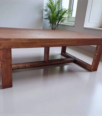 Ela Woodworking Watson Orta Sehpa 120X80 Fındık Kabuğu