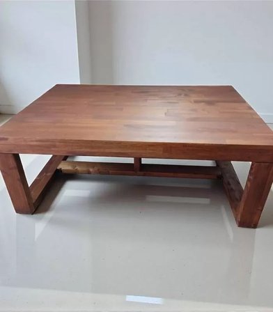 Ela Woodworking Watson Orta Sehpa 120X80 Fındık Kabuğu