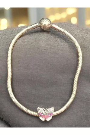 Bileklik 925 Ayar Kelebek Charmlı Gümüş