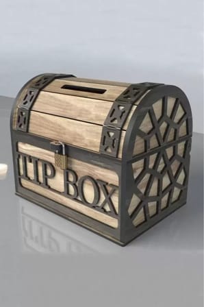 Klitli Tip Box Bahşiş Kutusu ve Kumbara Sandık Tipi Tipbox