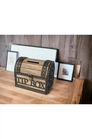 Klitli Tip Box Bahşiş Kutusu ve Kumbara Sandık Tipi Tipbox