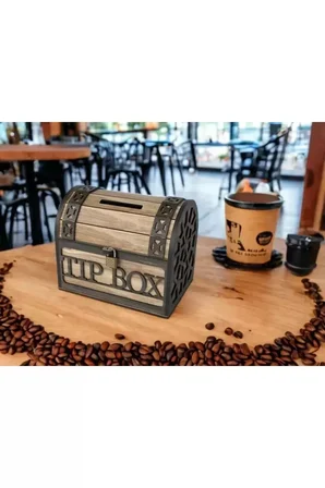 Klitli Tip Box Bahşiş Kutusu ve Kumbara Sandık Tipi Tipbox