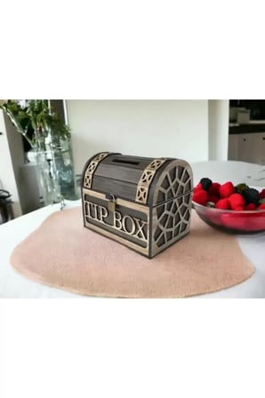 Klitli Tip Box Bahşiş Kutusu ve Kumbara Sandık Tipi Tipbox