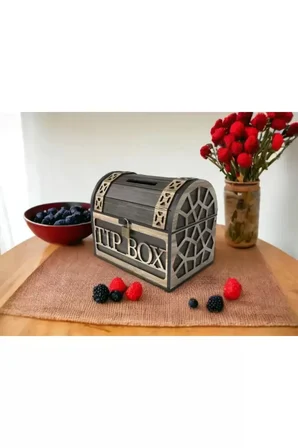 Klitli Tip Box Bahşiş Kutusu ve Kumbara Sandık Tipi Tipbox