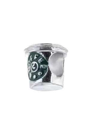 bileklik ve kolye için star coffe gümüş kaplama charm