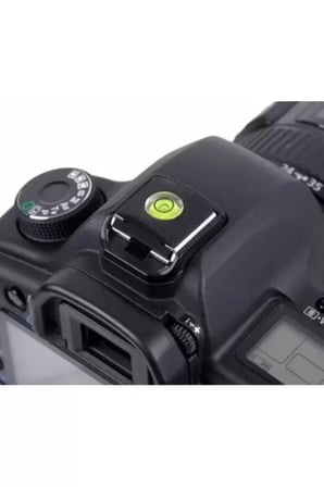 DSLR ve SLR İçin Su Terazili Hot Shoe Flaş Kızağı Kapağı