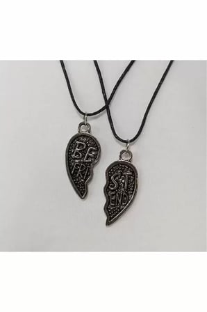 Best Friend 2li 2 En Iyi Arkadaş Deri İpli Kolye Arkadaşlık Kolyesi Arkadaşa Hediye