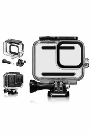 Gopro Hero 12 11 10 9 Black Uyumlu Su Geçirmez Kılıf Koruyucu Muhafaza Waterproof