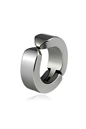 Paslanmaz Çelik Kadın Erkek Deliksiz Kulaklara Kıskaçlı Mıknatıslı Sıkıştırmalı Küpe