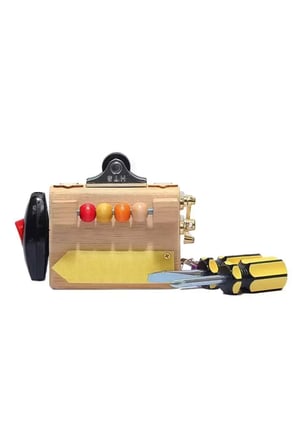 Montessori Eğitici Ince Motor Zeka Geliştirici ve Bebek Yüzlü Diş Albümü Ahşap