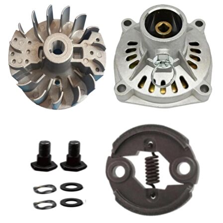 Kmtmak Motorlu Tırpan Sırt Tipi Volant Balata Set Balata Kovanı Komple 29 mm