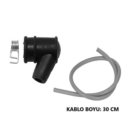 Kmtmak Motorlu Testere Motorlu Tırpan Buji Kepi Teli Kablosu Set 30 Cm