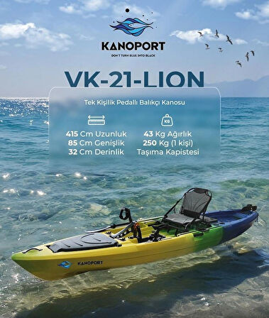 KANOPORT LION TEK KİŞİLİK BALIKÇI KANOSU