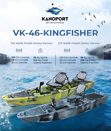 KANOPORT ÇİFT KİŞİLİK BALIKÇI KANOSU