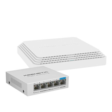 Keenetic Voyager Pro 4'Lü Paket + Keenetic PoE+ Switch 5 Router PoE Mesh Wi-Fi Sistem