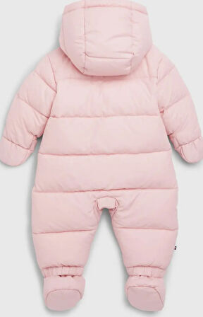 Tommy Hilfiger Kız Bebek Uzun Kollu Pembe Tulum KN0KN01522