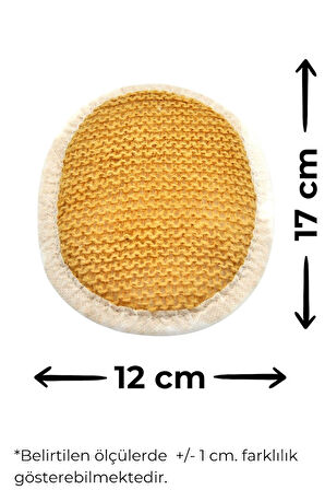 Doğal Jüt İp 3'lü Banyo Lifi Hamam Kese Seti (Yüz + Vücud + Sırt) - Set8