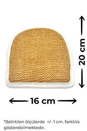 Doğal Jüt İp 3'lü Banyo Lifi Hamam Kese Seti (Yüz + Vücud + Sırt) - Set8