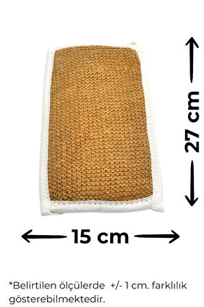 Doğal Jüt İp 3'lü Banyo Lifi Hamam Kese Seti (Yüz + Vücud + Sırt) - Set8