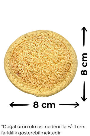 Doğal Kabak Lifi 4`lü Banyo Hamam Kese Seti (Yüz + Vücud + Sırt) - Set9