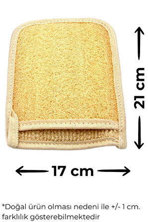 5`li Banyo Hamam Kese Seti Doğal Kabak Lifi Yüz + Vücud + Sırt + Sabun + Kese // Set10