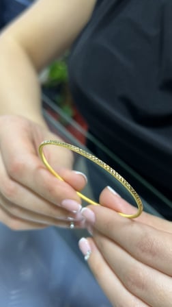 10 gr (Gram) Cam Kırığı Ajda Bilezik 22 Ayar Altın