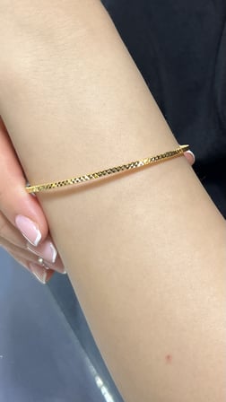 10 gr (Gram) Cam Kırığı Ajda Bilezik 22 Ayar Altın