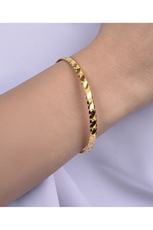 30 Gr (gram) Kalemli Noktalı Üçlü Adana Burma Yatırımlık İşçiliksiz Bilezik 22 Ayar Altın