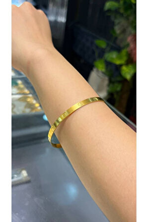 22 gr (GRAM) Çivi Desenli Kibrit Çöpü Bilezik Yatırımlık İşçiliksiz 22 Ayar Altın